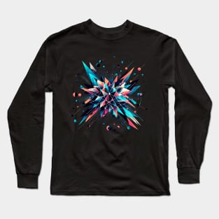 Quantum Realm: Geometric Particle Long Sleeve T-Shirt